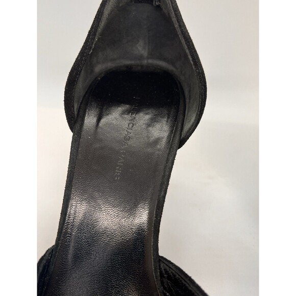 Balenciaga D'Orsay Wedge Heels Black Suede 37 - Picture 13 of 16